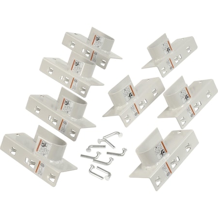 Global Industrial Axle Brackets, 2000 lbs per, 4PK 653CP8